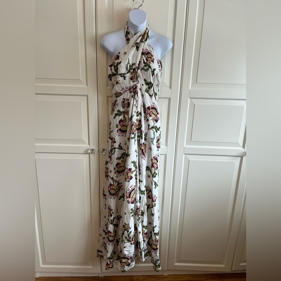 Agua bendita beck vareena floral halter maxi dress Size L, Vacation Summer - Picture 7 of 15